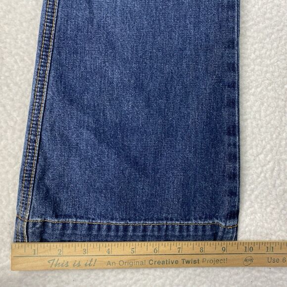 Vtg Abercrombie & Fitch Jeans Womens Size 4 Blue Low Rise Flare Y2K Patch Pocket - Picture 11 of 13
